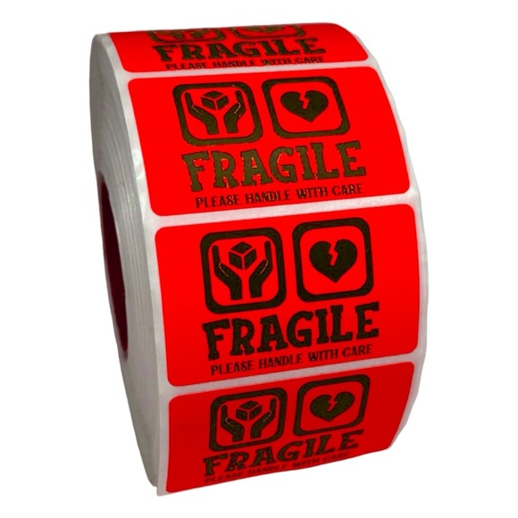 STICKERAFT Other - Fragile handle with care sticker | shipping supplies labels stickers new